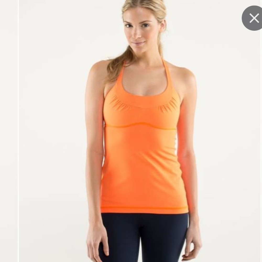 Lululemon orange tank top